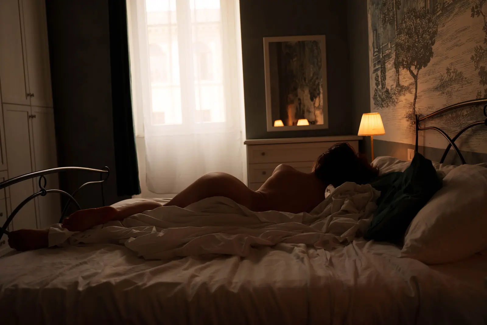 Bedroom at dusk